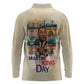 Martin Luther King MLK Long Sleeve Polo Shirt I Have a Dream Vintage Art - African Pride