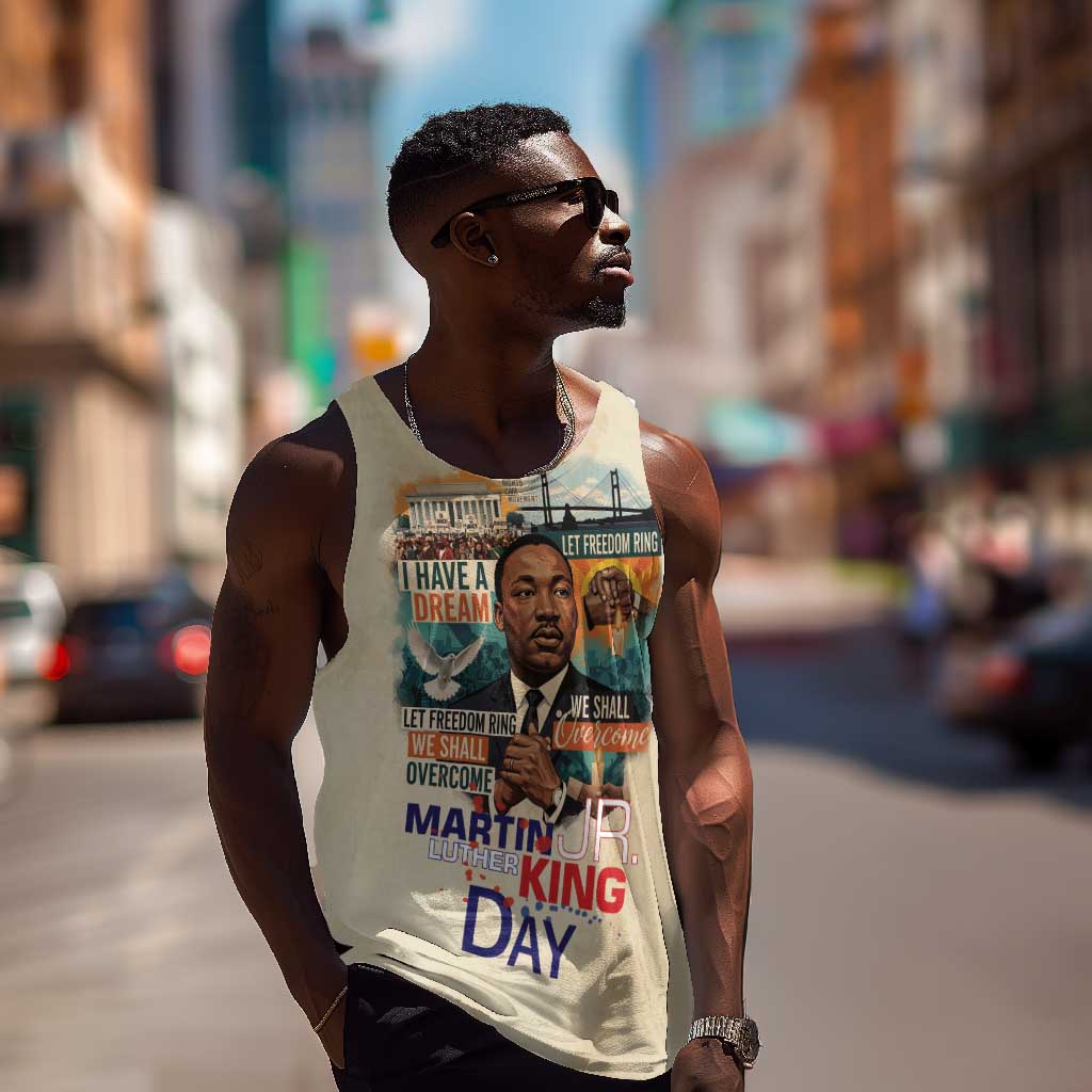 Martin Luther King MLK Men Tank Top I Have a Dream Vintage Art - African Pride
