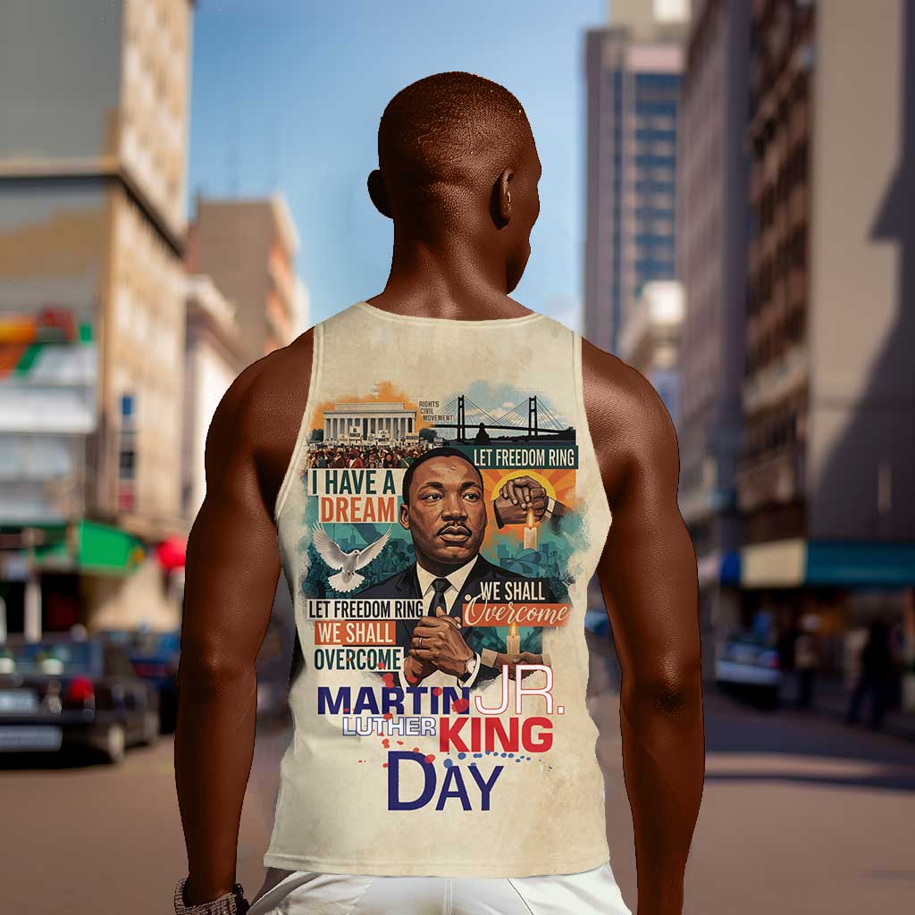 Martin Luther King MLK Men Tank Top I Have a Dream Vintage Art - African Pride