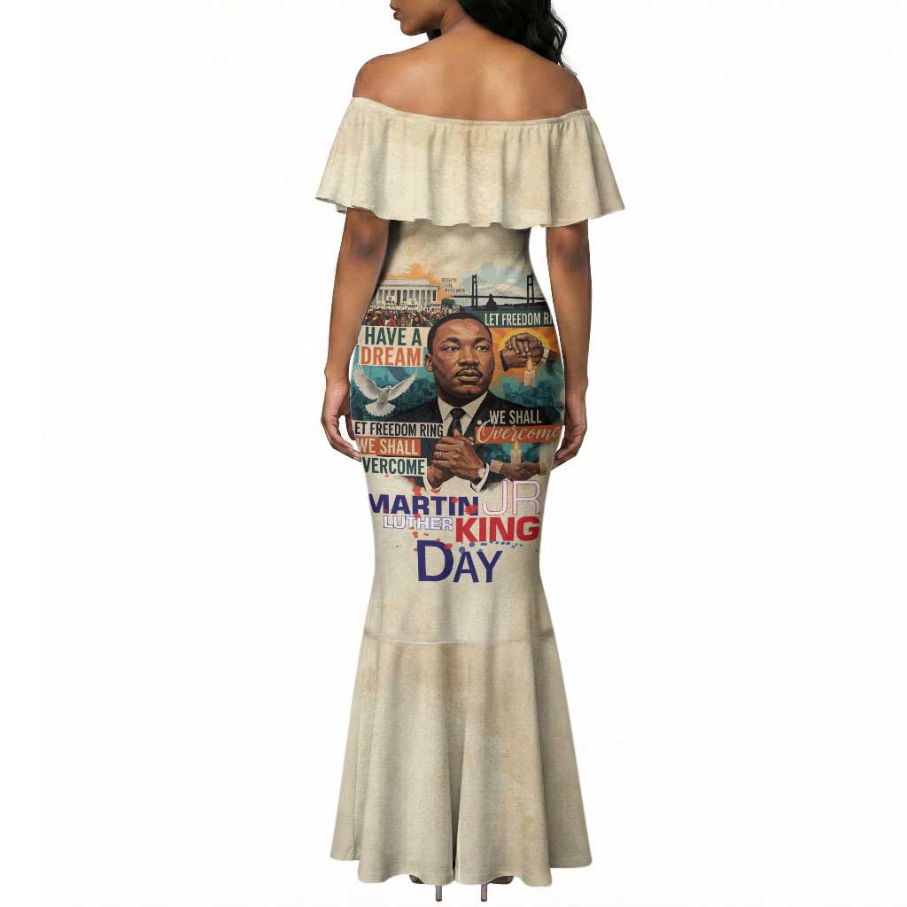 Martin Luther King MLK Mermaid Dress I Have a Dream Vintage Art - African Pride