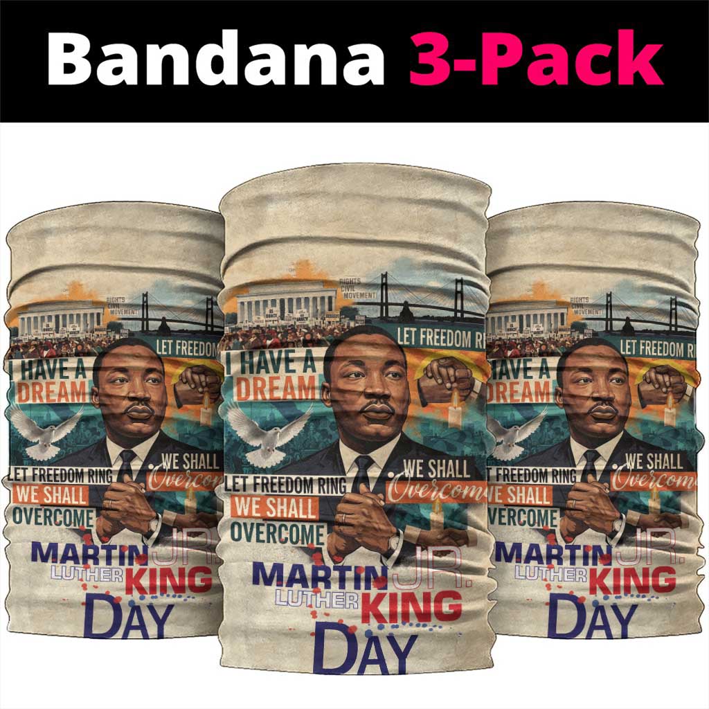 Martin Luther King MLK Neck Gaiter I Have a Dream Vintage Art - African Pride