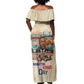 Martin Luther King MLK Off Shoulder Maxi Dress I Have a Dream Vintage Art - African Pride