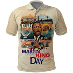 Martin Luther King MLK Polo Shirt I Have a Dream Vintage Art - African Pride