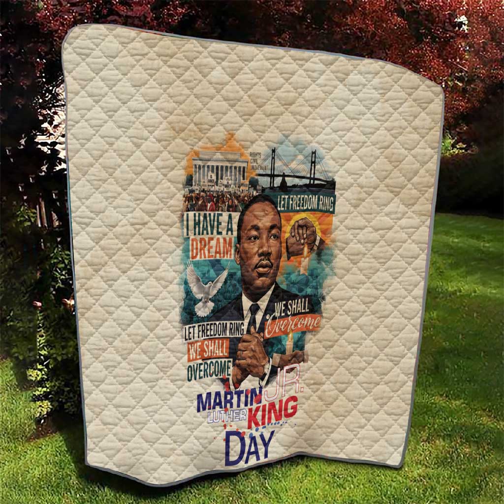 Martin Luther King MLK Quilt I Have a Dream Vintage Art - African Pride