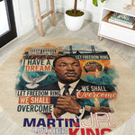 Martin Luther King MLK Round Carpet I Have a Dream Vintage Art - African Pride