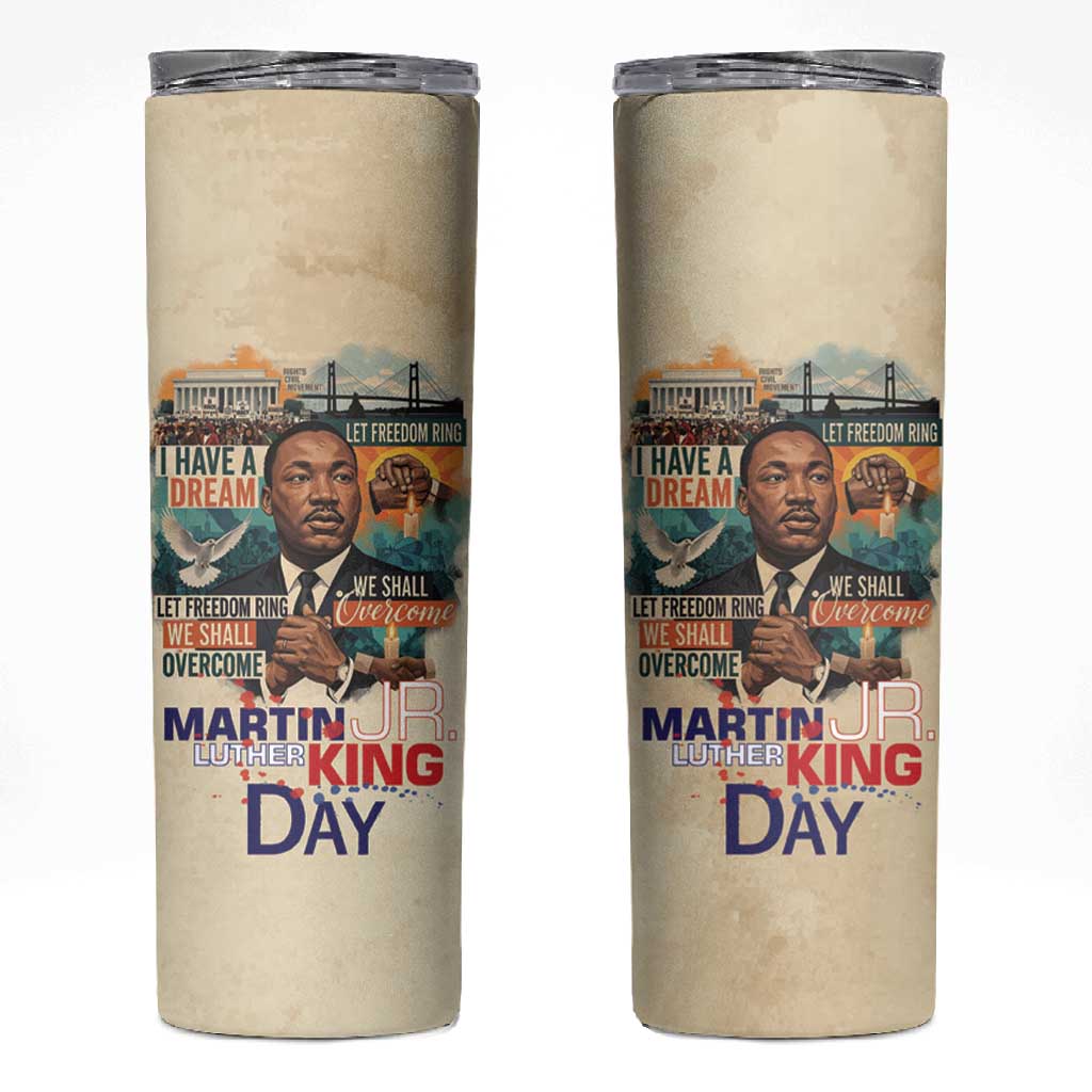 Martin Luther King MLK Skinny Tumbler I Have a Dream Vintage Art - African Pride
