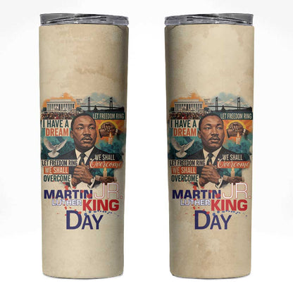 Martin Luther King MLK Skinny Tumbler I Have a Dream Vintage Art - African Pride