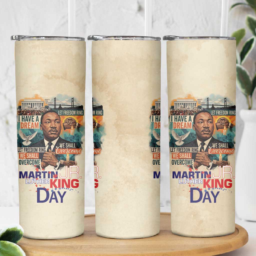 Martin Luther King MLK Skinny Tumbler I Have a Dream Vintage Art - African Pride