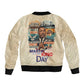 Martin Luther King MLK Sleeve Zip Bomber Jacket I Have a Dream Vintage Art - African Pride