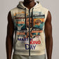 Martin Luther King MLK Sleeveless Zip Hoodie I Have a Dream Vintage Art - African Pride