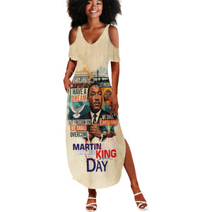 Martin Luther King MLK Summer Maxi Dress I Have a Dream Vintage Art - African Pride