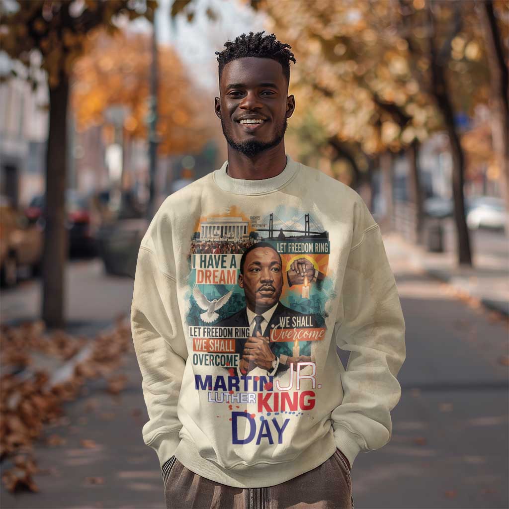 Martin Luther King MLK Sweatshirt I Have a Dream Vintage Art - African Pride