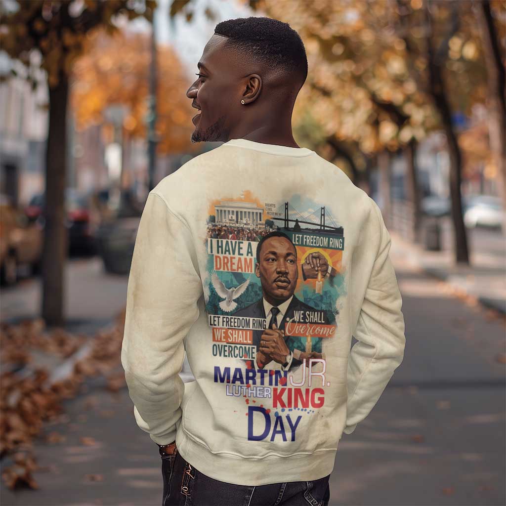 Martin Luther King MLK Sweatshirt I Have a Dream Vintage Art - African Pride
