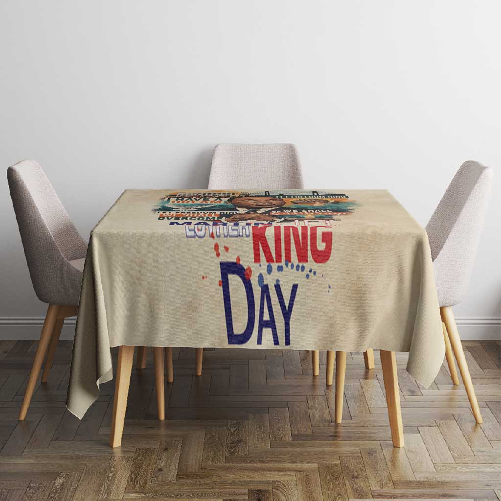 Martin Luther King MLK Tablecloth I Have a Dream Vintage Art - African Pride