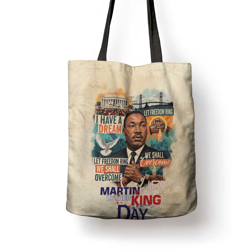 Martin Luther King MLK Tote Bag I Have a Dream Vintage Art by African Pride