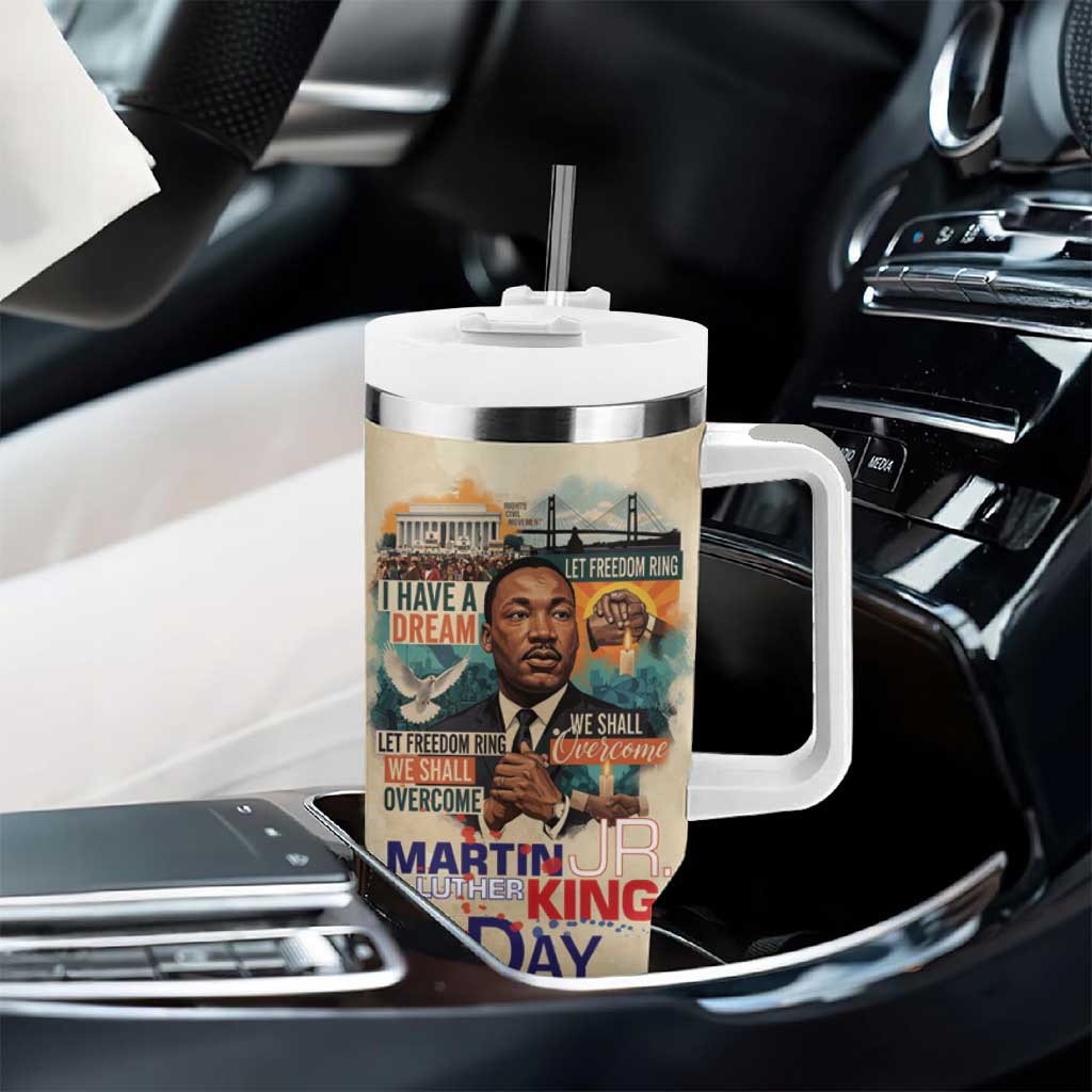 Martin Luther King MLK Tumbler With Handle I Have a Dream Vintage Art - African Pride