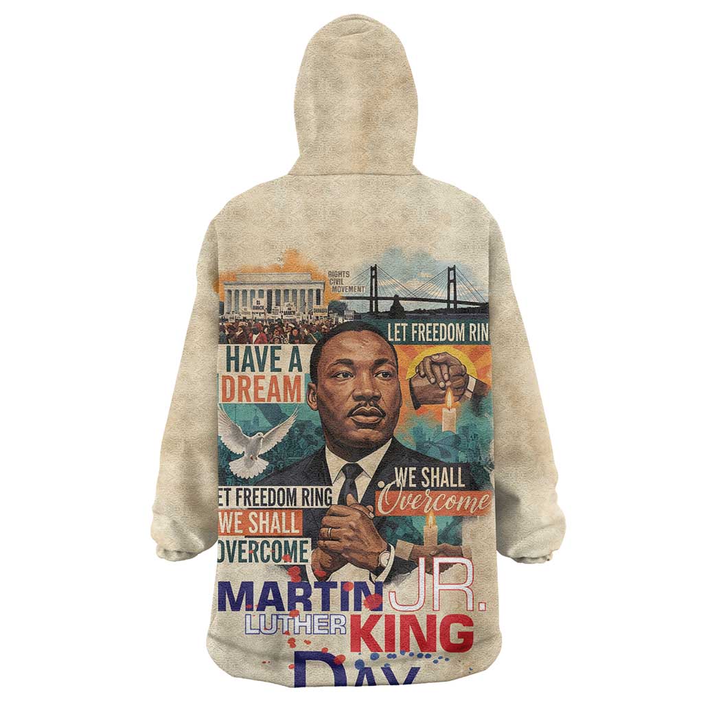 Martin Luther King MLK Wearable Blanket Hoodie I Have a Dream Vintage Art - African Pride