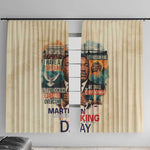 Martin Luther King MLK Window Curtain I Have a Dream Vintage Art - African Pride