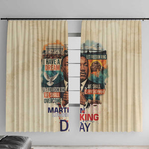 Martin Luther King MLK Window Curtain I Have a Dream Vintage Art - African Pride