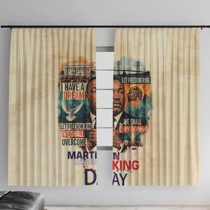 Martin Luther King MLK Window Curtain I Have a Dream Vintage Art - African Pride