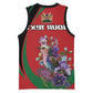 Personalized Afro Kenya Lilac Breasted Roller Basketball Jersey With Violet Flowers - African Pride
