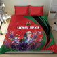 Personalized Afro Kenya Lilac Breasted Roller Bedding Set With Violet Flowers