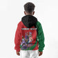Personalized Afro Kenya Lilac Breasted Roller Kid Hoodie With Violet Flowers