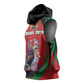 Personalized Afro Kenya Lilac Breasted Roller Sleeveless Hoodie With Violet Flowers - African Pride