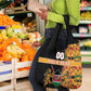 Custom Afro Kenya Coat Of Arms Grocery Bag With Kente Patterns