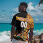 Custom Afro Kenya Coat Of Arms Hawaiian Shirt With Kente Patterns