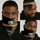 Custom Afro Kenya Coat Of Arms Neck Gaiter Kente Patterns LT18