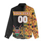 Custom Afro Kenya Coat Of Arms Women Casual Shirt With Kente Patterns LT18