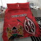 Personalized Afro Kenya Coat Of Arms Bedding Set Ethnic Seamless Pattern