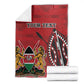 Personalized Afro Kenya Coat Of Arms Blanket Ethnic Seamless Pattern