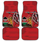 Personalized Afro Kenya Coat Of Arms Car Mats Ethnic Seamless Pattern