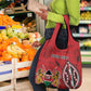 Personalized Afro Kenya Coat Of Arms Grocery Bag Ethnic Seamless Pattern