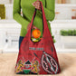 Personalized Afro Kenya Coat Of Arms Grocery Bag Ethnic Seamless Pattern
