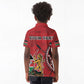 Personalized Afro Kenya Coat Of Arms Kid Polo Shirt Ethnic Seamless Pattern