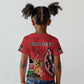 Personalized Afro Kenya Coat Of Arms Kid T shirt Ethnic Seamless Pattern