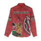 Personalized Afro Kenya Coat Of Arms Women Casual Shirt Ethnic Seamless Pattern LT18
