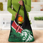 Afro Kenya Lion Head Grocery Bag Flag Style