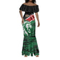 Afro Kenya Lion Head Mermaid Dress Flag Style
