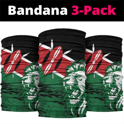Afro Kenya Lion Head Neck Gaiter Flag Style LT18