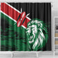 Afro Kenya Lion Head Shower Curtain Flag Style