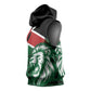 Afro Kenya Lion Head Sleeveless Hoodie Flag Style - African Pride