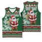 Personalized Afro Kenya Christmas Basketball Jersey African Santa -  Folk Pattern - African Pride
