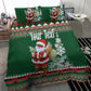 Personalized Afro Kenya Christmas Bedding Set African Santa -  Folk Pattern