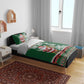 Personalized Afro Kenya Christmas Bedding Set African Santa -  Folk Pattern