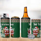 Personalized Afro Kenya Christmas 4 in 1 Can Cooler Tumbler African Santa -  Folk Pattern