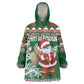 Personalized Afro Kenya Christmas Kid Wearable Blanket Hoodie African Santa -  Folk Pattern